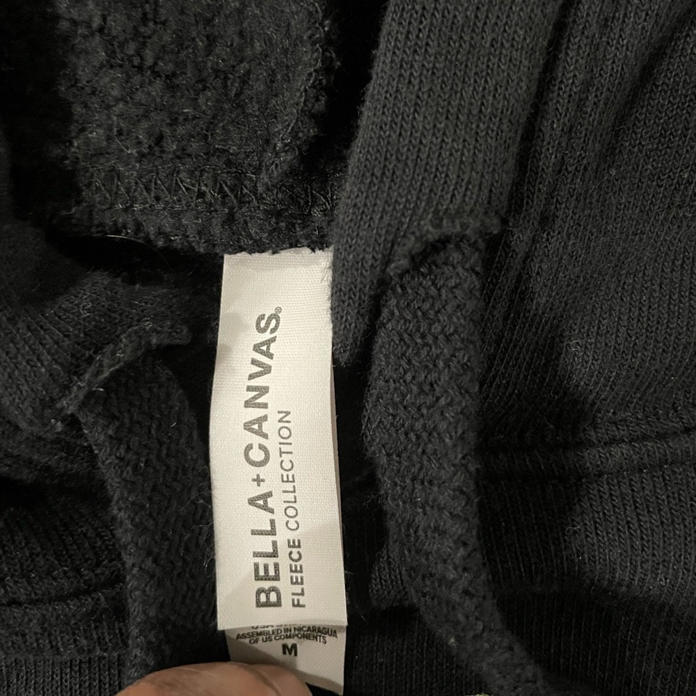 Bella Canvas Fleece Collection Black Crop Jacket Size M - Picture 9 of 9